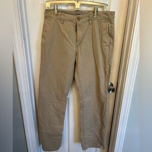 Old Navy Khaki 31x32 loose soft washed pants🐸